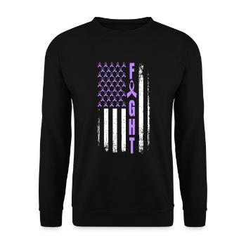 Lutte contre le cancer du pancréas USA Cancer du pancréas - Sweat-shirt Unisexe - noir - Devant - Alina (178cm) & Michal (187cm)