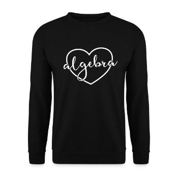 Algebra Herzschule Mathematik Algebra Lehrer - Unisex Pullover - Schwarz - Vorne - Alina (178cm) & Michal (187cm)