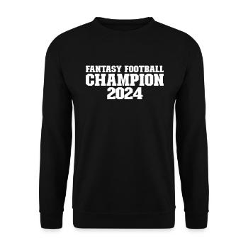 Fantasy Football Champion 2024 Fantasy Football 24 - Unisex Pullover - Schwarz - Vorne - Alina (178cm) & Michal (187cm)