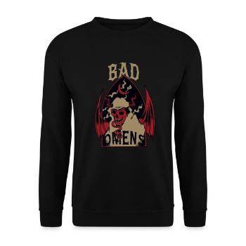 Bad Omens Dämon Grunge Goth Bad Omens Dämon - Unisex Pullover - Schwarz - Vorne - Alina (178cm) & Michal (187cm)