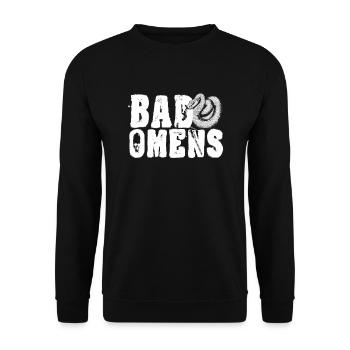Bad Omens Schlange Grunge Goth Schlange schlechte - Unisex Pullover - Schwarz - Vorne - Alina (178cm) & Michal (187cm)