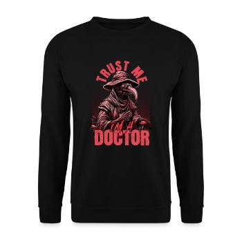 Vertrauen Sie mir, ich bin ein Doktor der Doktorme - Unisex Pullover - Schwarz - Vorne - Alina (178cm) & Michal (187cm)