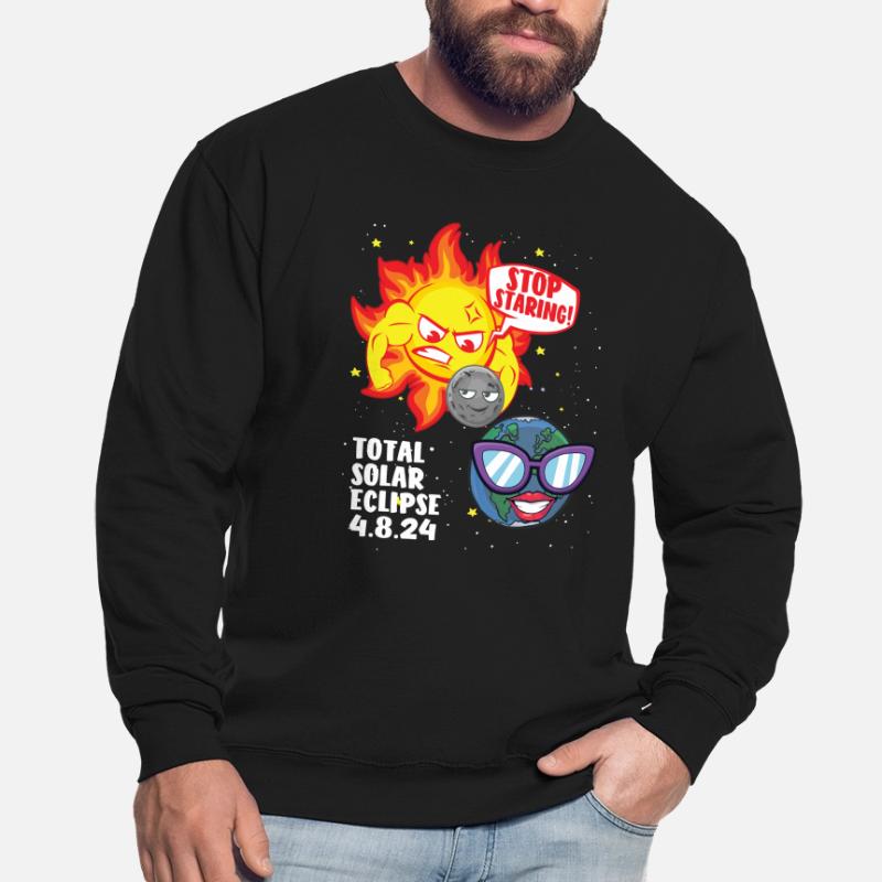 Total Solar Eclipse Stop Starring 4.08.24 Eclipse Unisex Pullover