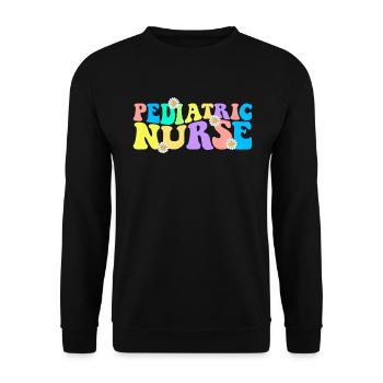 Pädiatrische Krankenschwestern Krankenschwester Wo - Unisex Pullover - Schwarz - Vorne - Alina (178cm) & Michal (187cm)