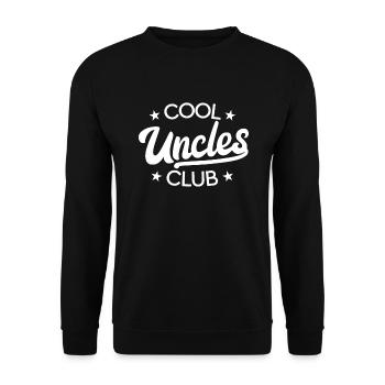 Cool Onkel Club bester Onkel Favoriten Onkel cool - Unisex Pullover - Schwarz - Vorne - Alina (178cm) & Michal (187cm)