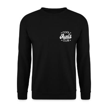 Cooler Tanten Club Beste Tante aller Zeiten Favori - Unisex Pullover - Schwarz - Vorne - Alina (178cm) & Michal (187cm)