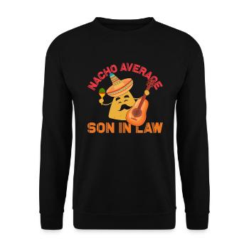 Nacho Average Schwiegersohn Cinco De Mayo Schwiege - Unisex Pullover - Schwarz - Vorne - Alina (178cm) & Michal (187cm)