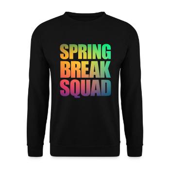 Spring Break Squad Spring Break - Unisex Pullover - Schwarz - Vorne - Alina (178cm) & Michal (187cm)
