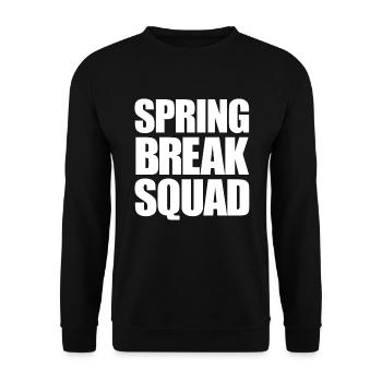 Spring Break Squad Spring Break - Unisex Pullover - Schwarz - Vorne - Alina (178cm) & Michal (187cm)