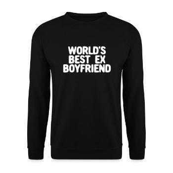 Der beste Ex-Freund der Welt - Unisex Pullover - Schwarz - Vorne - Alina (178cm) & Michal (187cm)