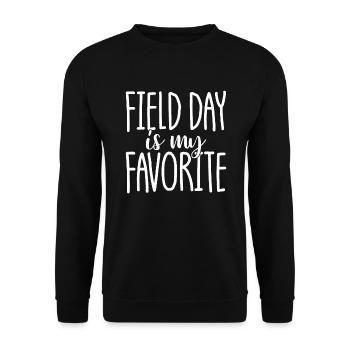 Field Day ist mein Lieblingslehrer für Schülerkind - Unisex Pullover - Schwarz - Vorne - Alina (178cm) & Michal (187cm)