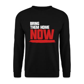 Bringen Sie sie jetzt nach Hause - Unisex Pullover - Schwarz - Vorne - Alina (178cm) & Michal (187cm)