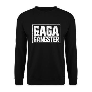 Gaga Gangster Dodgeball Spiel Girls Boy Gaga Ball - Unisex Pullover - Schwarz - Vorne - Alina (178cm) & Michal (187cm)