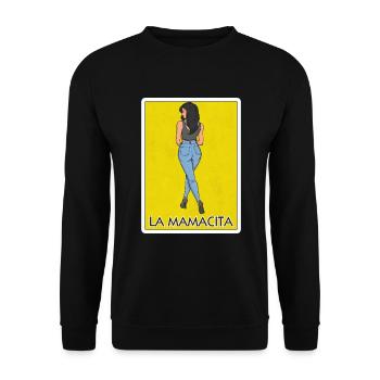 La Mamacita Cinco De Mayo Mamacita der mexikanisch - Unisex Pullover - Schwarz - Vorne - Alina (178cm) & Michal (187cm)