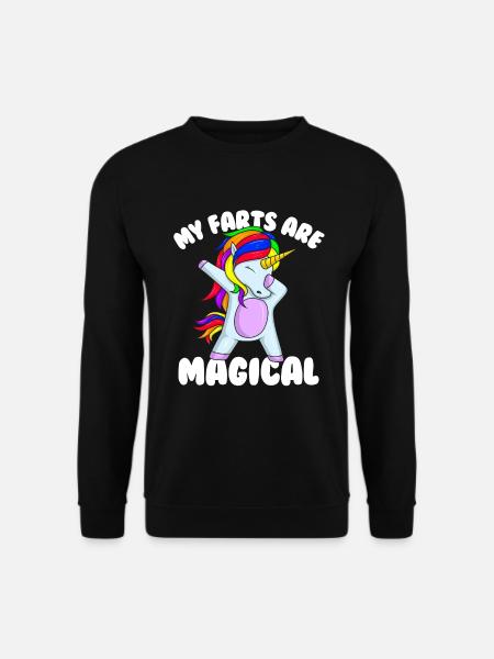 Meine Fürze sind ein magisches, peinliches Einhorn - Unisex Pullover - Schwarz