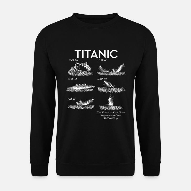 Titanic 1912 Titanic Untergehende Titanic - Unisex Pullover - Schwarz