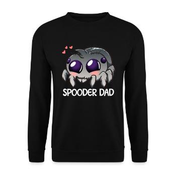 Spooder Dad Springspinne Haustier Spooder Dad - Unisex Pullover - Schwarz - Vorne - Alina (178cm) & Michal (187cm)