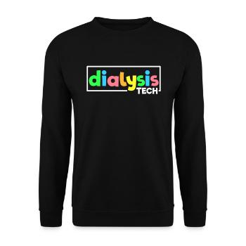 Dialysetechniker Hämodialysetechniker Dialyse - Unisex Pullover - Schwarz - Vorne - Alina (178cm) & Michal (187cm)