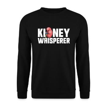 Nierenflüsterer Hämodialysetechniker Dialyse - Unisex Pullover - Schwarz - Vorne - Alina (178cm) & Michal (187cm)