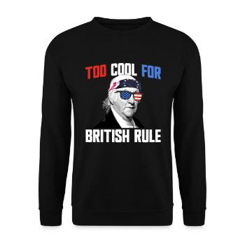 Zu cool für die britische Herrschaft Paul Revere 4 - Unisex Pullover - Schwarz - Vorne - Alina (178cm) & Michal (187cm)