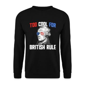 Zu cool für die britische Herrschaft Alexander Ham - Unisex Pullover - Schwarz - Vorne - Alina (178cm) & Michal (187cm)