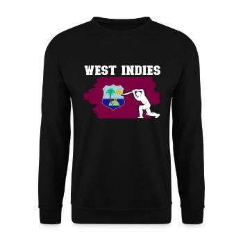 Westindische Flaggen-Cricket-Fans Westindisches Cr - Unisex Pullover - Schwarz - Vorne - Alina (178cm) & Michal (187cm)