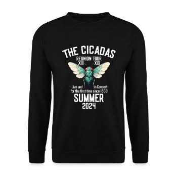 Die Cicadas Reunion Tour Sommer 2024 Damen Herren - Unisex Pullover - Schwarz - Vorne - Alina (178cm) & Michal (187cm)