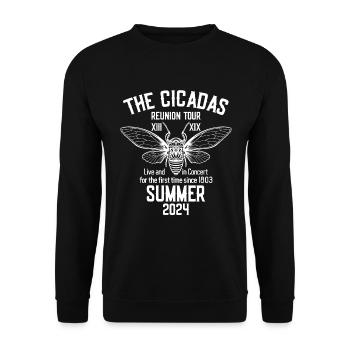 Die Cicadas Reunion Tour Sommer 2024 Damen Herren - Unisex Pullover - Schwarz - Vorne - Alina (178cm) & Michal (187cm)