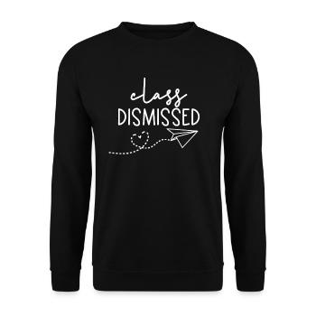 Klasse hat Lehrer am letzten Schultag entlassen - Unisex Pullover - Schwarz - Vorne - Alina (178cm) & Michal (187cm)