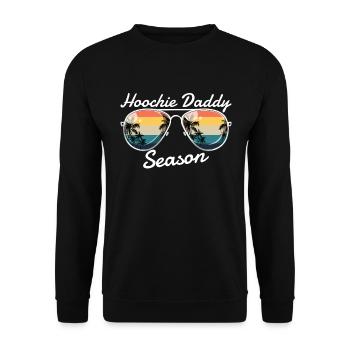Hoochie Daddy Staffel Retro Hoochie Daddy - Unisex Pullover - Schwarz - Vorne - Alina (178cm) & Michal (187cm)