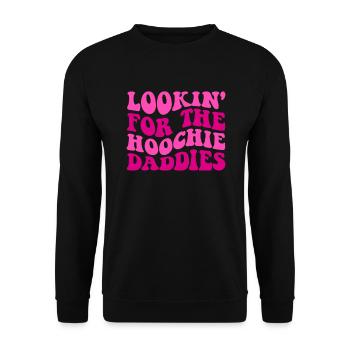 Auf der Suche nach dem Hoochie der Hoochie Daddies - Unisex Pullover - Schwarz - Vorne - Alina (178cm) & Michal (187cm)