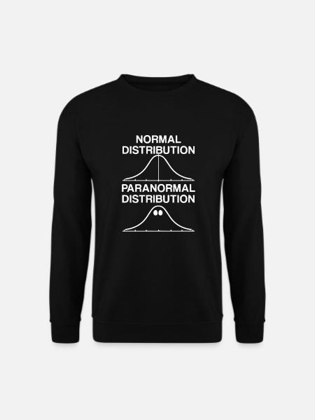 Normalverteilung Paranormalverteilung APSTAT - Unisex Pullover - Schwarz