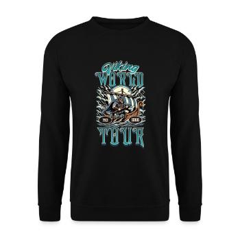 Viking World Tour Stolzes norwegisches Norge - Unisex Pullover - Schwarz - Vorne - Alina (178cm) & Michal (187cm)