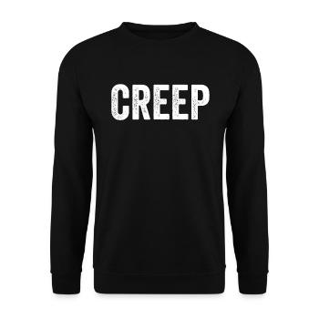 Gruseliger gruseliger Kerl, gruseliges Mädchen, gr - Unisex Pullover - Schwarz - Vorne - Alina (178cm) & Michal (187cm)