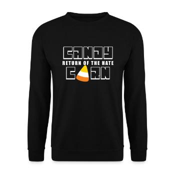 Candy Corn Return of Hate Halloween Candy Cor - Unisex Sweatshirt - black - Front - Alina (178cm) & Michal (187cm)