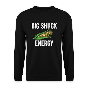 Maïs Big Shuck Energy Farmer Maïs Big Shuck Energy - Sweat-shirt Unisexe - noir - Devant - Alina (178cm) & Michal (187cm)