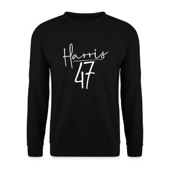 Harris 47 Kamala 2024 Damen Kamala 47 - Unisex Pullover - Schwarz - Vorne - Alina (178cm) & Michal (187cm)