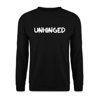 Verwirrt - Unisex Pullover - Schwarz - Vorne - Alina (178cm) & Michal (187cm)