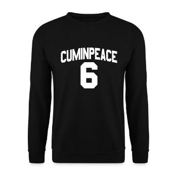 Cuminpeace 6 jersey for adults, inappropriate p - Unisex Sweatshirt - black - Front - Alina (178cm) & Michal (187cm)