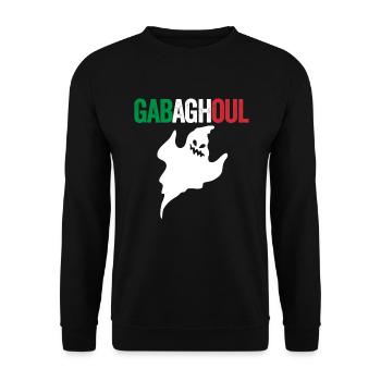 Gabaghoul Italienisches Halloween Gabagool Gabagho - Unisex Pullover - Schwarz - Vorne - Alina (178cm) & Michal (187cm)