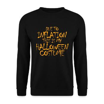 Due to inflation, this is my Halloween Kos - Unisex Sweatshirt - black - Front - Alina (178cm) & Michal (187cm)