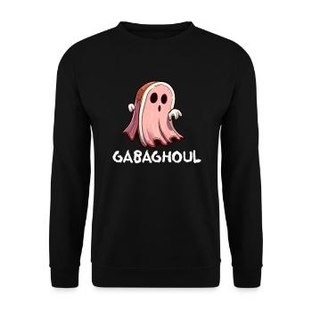 Gabaghoul Italienisches Halloween Gabagool Gabagho - Unisex Pullover - Schwarz - Vorne - Alina (178cm) & Michal (187cm)