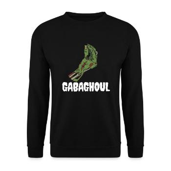 Gabaghoul Italienischer Halloween-Zombie-Gabagool - Unisex Pullover - Schwarz - Vorne - Alina (178cm) & Michal (187cm)
