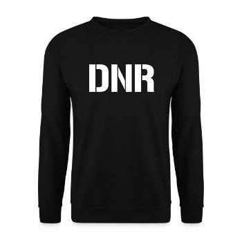 DNR Don't Revive Funny Medical Corpse - Unisex Sweatshirt - black - Front - Alina (178cm) & Michal (187cm)