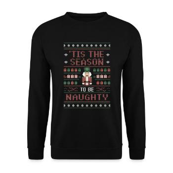 C’est la saison du casse-noisette effronté weihn - Sweat-shirt Unisexe - noir - Devant - Alina (178cm) & Michal (187cm)