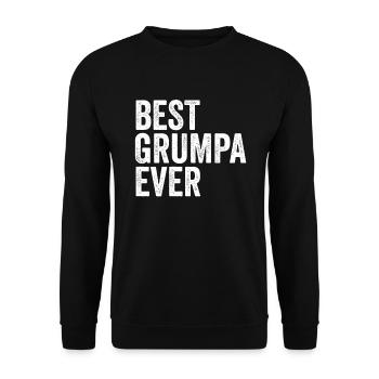 Le meilleur Grumpa de tous les temps. Drôle de grand-père. Meilleur G - Sweat-shirt Unisexe - noir - Devant - Alina (178cm) & Michal (187cm)
