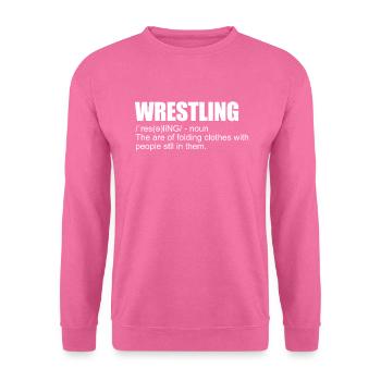 Définition de la lutte Définition de la lutte amusante - Sweat-shirt Unisexe - rose - Devant