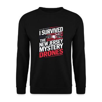 I survived the New Jersey Mystery Drones - Unisex Sweatshirt - black - Front - Alina (178cm) & Michal (187cm)