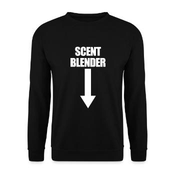 Duftmixer Arrow Down Lustige Männerjagd - Unisex Pullover - Schwarz - Vorne - Alina (178cm) & Michal (187cm)