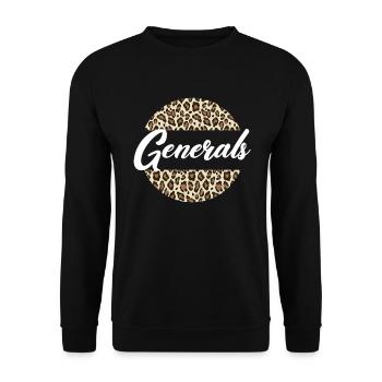 Generäle High School Maskottchen Sportmannschaft G - Unisex Pullover - Schwarz - Vorne - Alina (178cm) & Michal (187cm)